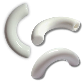 1 - Tubes courbes pour créoles C, Blanc
