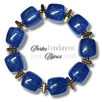 99 - Ice Cube Glaçon, Glitter Bleu Royal