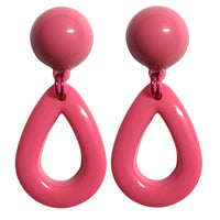 2 -Pendentif Goutte, Rose fuchsia