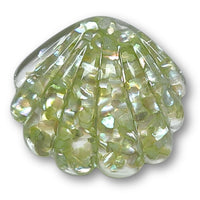 4 - Pendentif coquillage, Vert anis