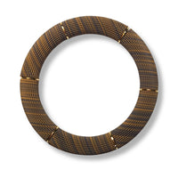 Bracelet Cannelé monocolore, Chiné Cannelle