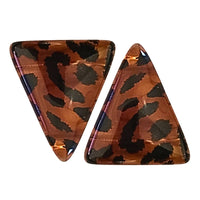 5- Khéops triangle à 2 trous, Léopard Caramel