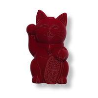 2- Chat chanceux Neko, Rouge Carmin