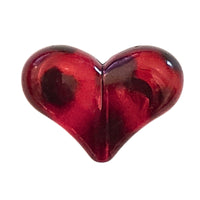 31 - Cœur en acrylique, Léopard rouge