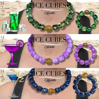 Kit bracelet & collier - Collection Ice cubes - Menthe