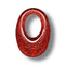 13 -Pendentif Goutte, Glitter cerise