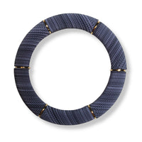Bracelet Cannelé monocolore, Chiné Gris Bleuté