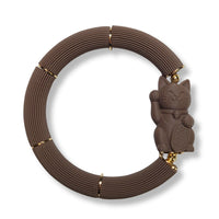 Bracelet Chat chanceux Neko, Chocolat Latte