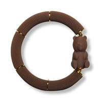Bracelet ourson Teddy, Chocolat Latte