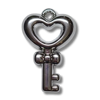 136 - Clé pendentif, CCB argent