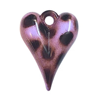 16 - Pendentifs Cœurs LOVE², 30MM - Lilas léopard