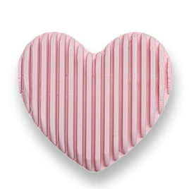 5 - Cœur cannelé gros trou, Marshmallow mat