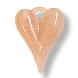 7 - Pendentifs Cœurs LOVE², 26MM - Roses des sables marbré