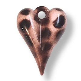 8 - Pendentifs Cœurs LOVE², 30MM - Rose clair léopard