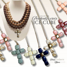 Collection Pendentifs croix baby Ice cubes, Idée de création #159