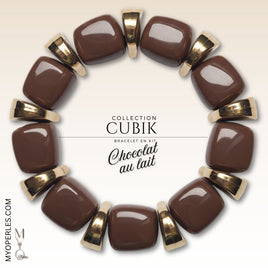 Kit bracelet  - Collection Cubik - Chocolat au lait