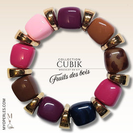 Kit bracelet  - Collection Cubik - Fruits des bois