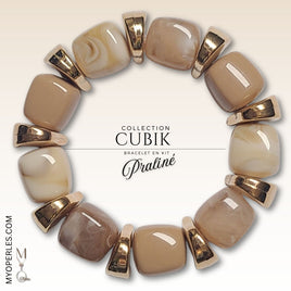 Kit bracelet  - Collection Cubik - Praliné