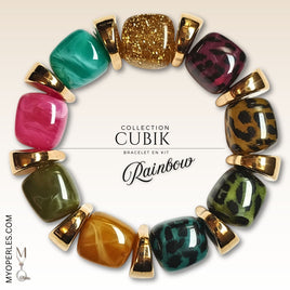 Kit bracelet  - Collection Cubik - Rainbow