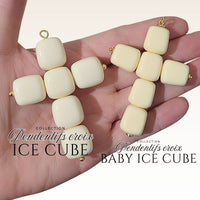 Collection Pendentifs croix baby Ice cubes, Idée de création #159