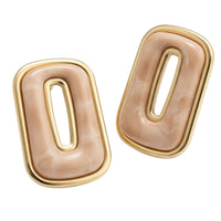 2- PRISME cabochons trapèzes, Nude marbré