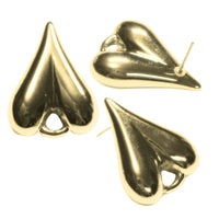 Boucles d'oreilles Cœurs LOVE², 26MM - CCB doré