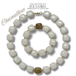 Kit bracelet & collier - Collection Ice cubes - Chamallow