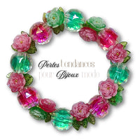 17 - Boules à facettes en acrylique, Chocolat 16MM