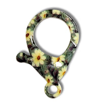 41F - Fermoir mousqueton, Design motif Fleurs
