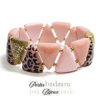 51- Khéops triangle à 2 trous, Glitter Mordoré