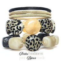 Kit bracelet  - Collection Cubiscoop - Léopard Sablé