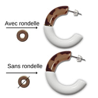 Supports courbes pour créoles C, Léopard