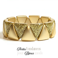 49- Khéops triangle à 2 trous, CCB Doré satin mat