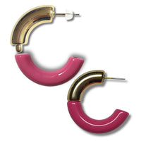 6 - Tubes courbes pour créoles C, Fuchsia