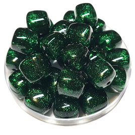 100 - Ice Cube Glaçon, Glitter Vert foncé