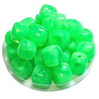 91- Ice Cube Glaçon, Vert Néon marbré