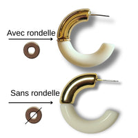 19 - Tubes courbes pour créoles C, Rose ancien
