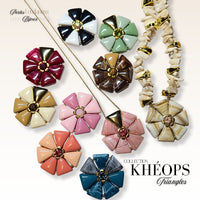 51- Khéops triangle à 2 trous, Glitter Mordoré