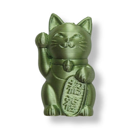 4- Chat chanceux Neko, Vert Kaki
