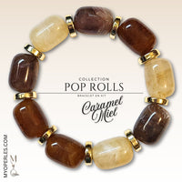 Kit bracelet  - Collection POP Rolls - Caramel & Miel