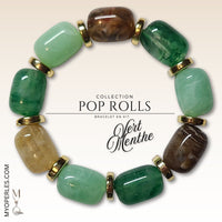 Kit bracelet  - Collection POP Rolls - Vert & Menthe