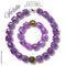 Kit bracelet & collier - Collection Ice cubes - Violette