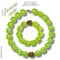 Kit bracelet & collier - Collection Ice cubes - Pomme verte
