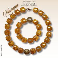 Kit bracelet & collier - Collection Ice cubes - Mangue