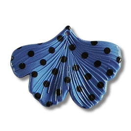 9 -Pendentif Ginkgo à pois, Lavande