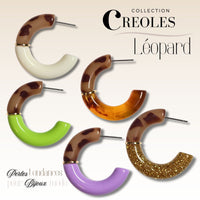 Supports courbes pour créoles C, Léopard