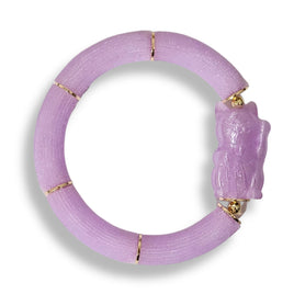 Bracelet Chat chanceux Neko, Lilas Opalin