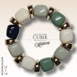 Kit bracelet  - Collection Cubik - Military