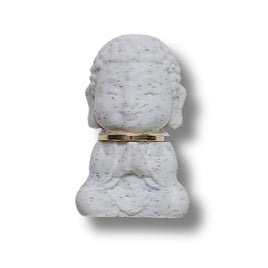 6 - Bouddha, Marbre Blanc
