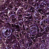 8MM -Anneaux en aluminium, Mauve Réf AP16 x 50pcs